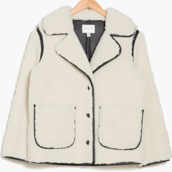 Jason Wu Jackets & Blazers - NWT ❤️ Jason Wu - White Faux Shearling Coat - MSRP $158